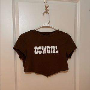 Western Cowboy Crop Top